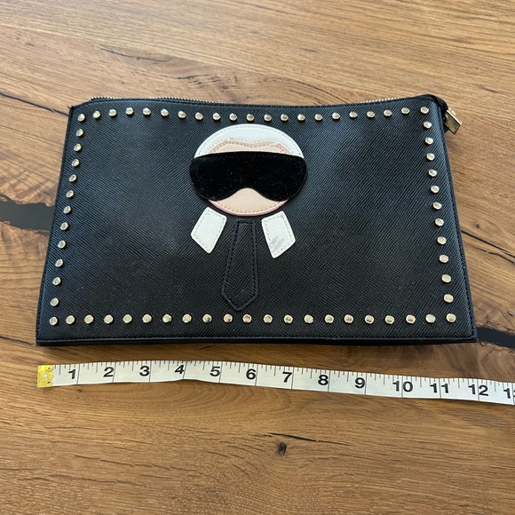 No name super cute Karl Lagerfeld clutch/crossbody tribute purse! - Picture 2 of 5